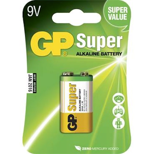 Batteri GP Super 9V 1/fp