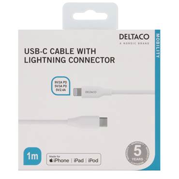 Kabel USB-C - Lightning 1 meter