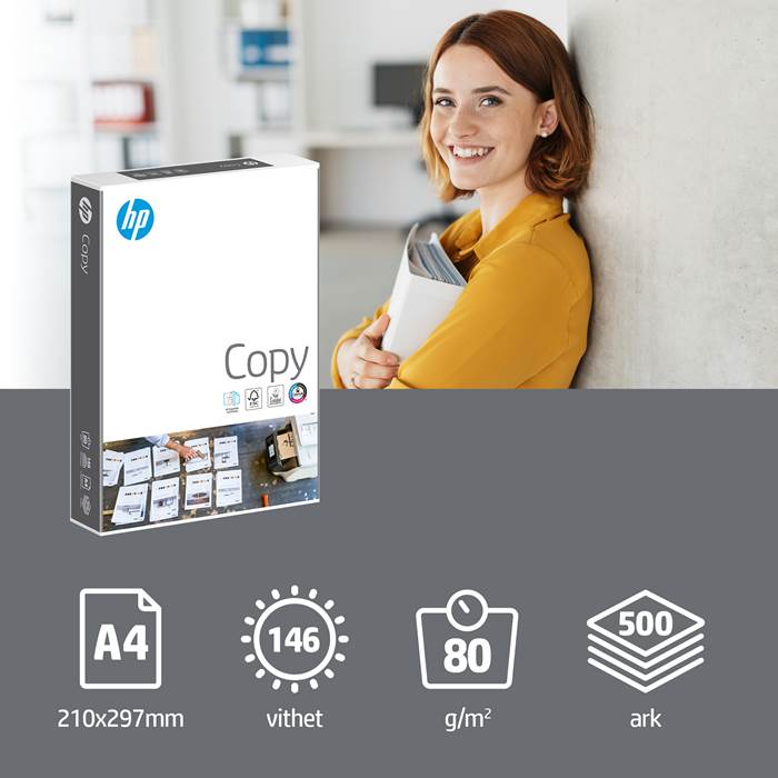 Papper HP Copy A4 80g 500/fp