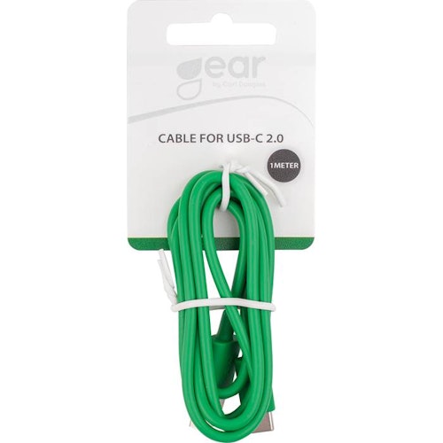 Laddkabel USB-C 2.0 1 meter Grön Gear