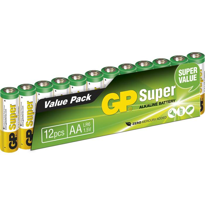 Batteri GP Super AA/LR6 12/fp