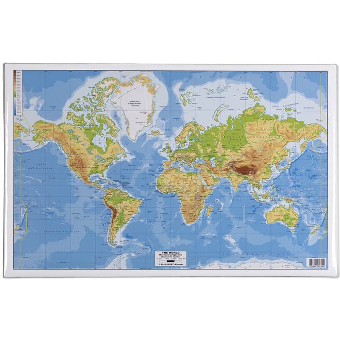 Skrivunderlägg Världskarta 59 x 39 cm