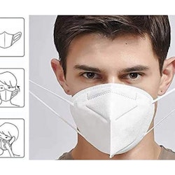 10st CE-godkänd justerbart Munskydd/Ansiktsmask med 4 lager