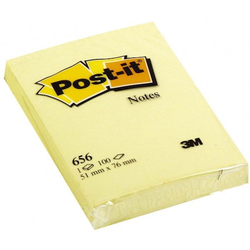 Post-it 656 51x76mm gul