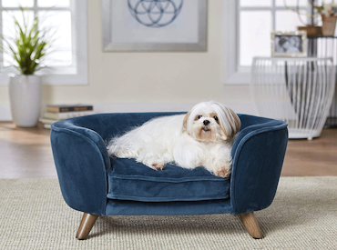 Hundsäng på ben - Romy sofa blå