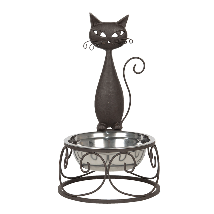 Unik matskål med katt dekor