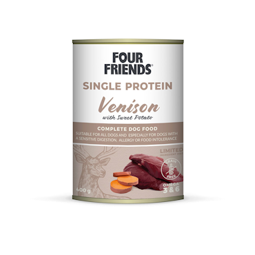 Four Friends Single Protein Venison with Sweet Potato 400g