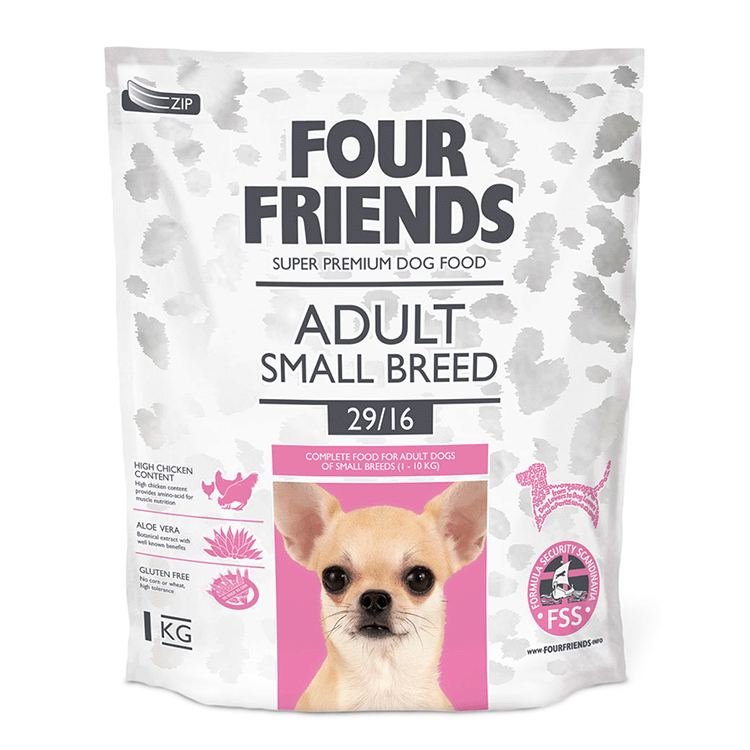 four frineds small breed hundfoder