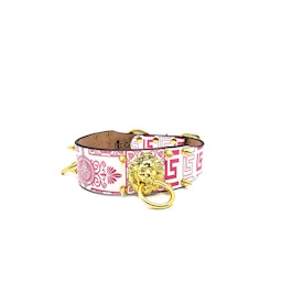 Hundhalsband Lionel - Guld & Rosa