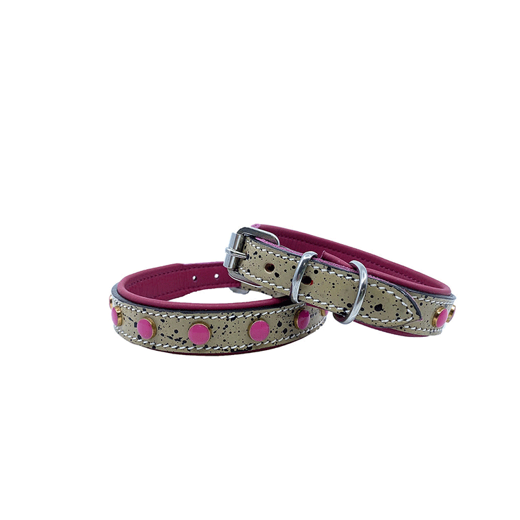 Hundhalsband Pink Candy Drop