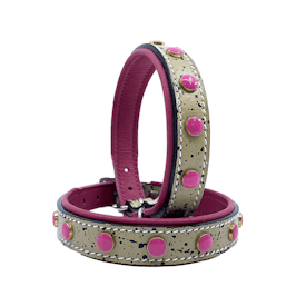 Hundhalsband Pink Candy Drop