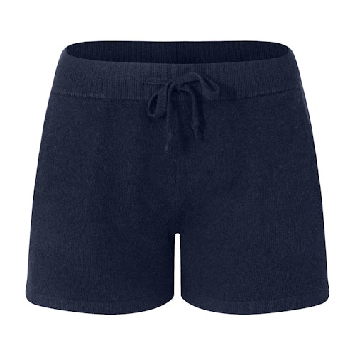 SIRI. Short shorts in cashmere. Navy blue.