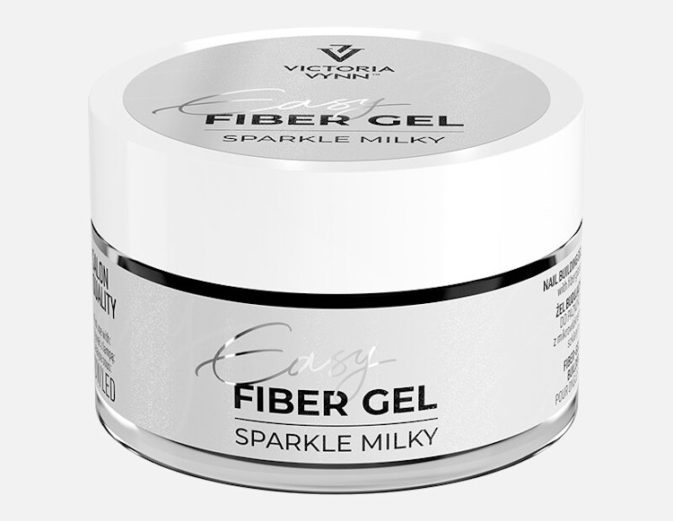 Easy Fiber Gel - Sparkle Milky 15 ml