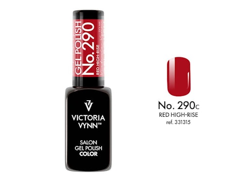 Gel Polish Color No. 290 Red High-Rise
