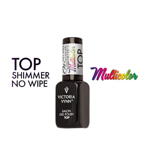 Gel Polish Top No Wipe Shimmer MULTICOLOR Victoria Vynn – 8 ml