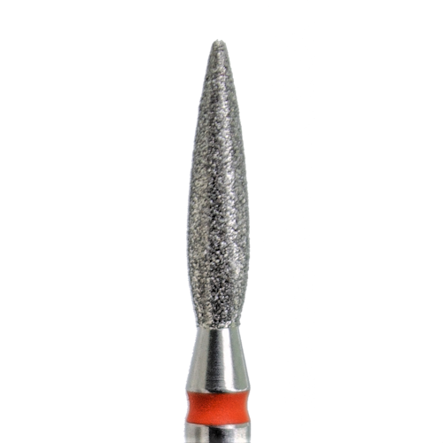 DIAMOND NAIL DRILL BIT, "FLAME", RED 2,3