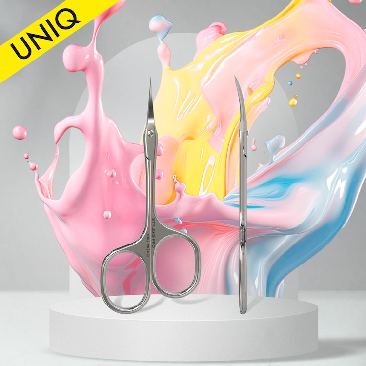 Professional cuticle scissors Asymmetric UNIQ 20-4