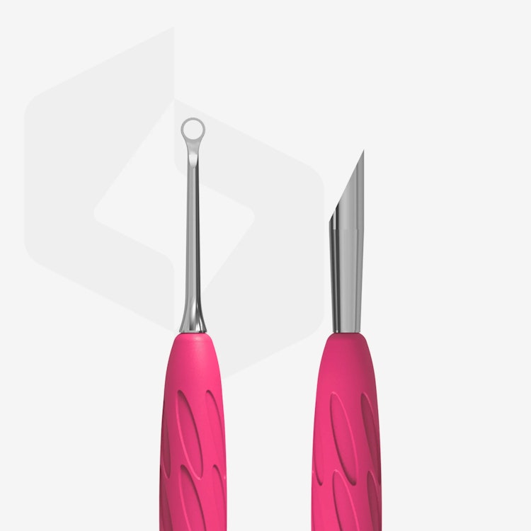 Manicure pusher Gummy with silicone handle UNIQ 11-2
