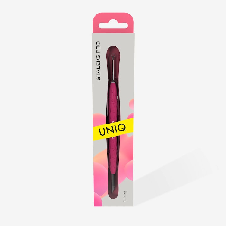 Manicure pusher Gummy with silicone handle UNIQ 11-2