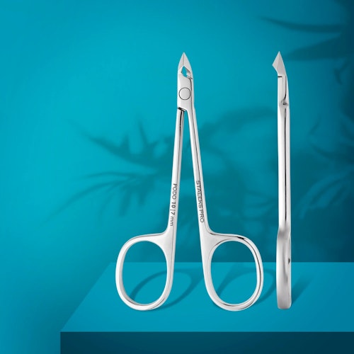 Podology scissors style nippers for cuticle and callus PODO 10