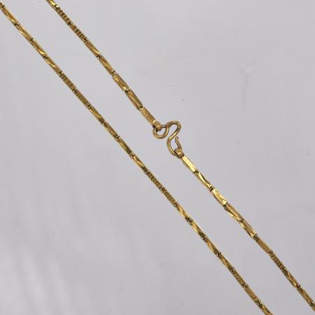 Thai gold necklace, 1 Baht 23K 15,2 G - 49 cm