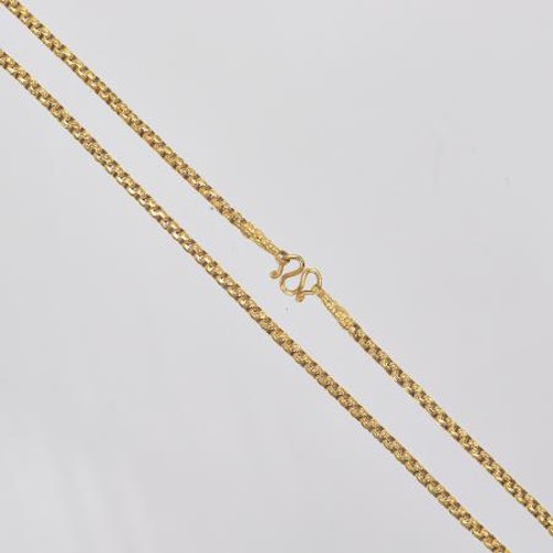 Thai gold necklace, 1 Baht 15,2 G 23K - 43,5 cm