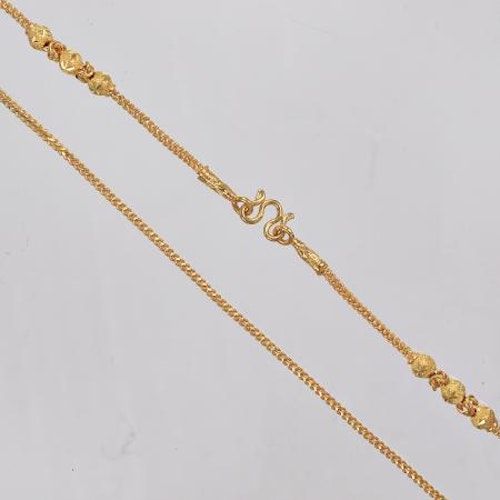 Thai gold necklace, 2 Baht 30,4 G 23K - 57 cm
