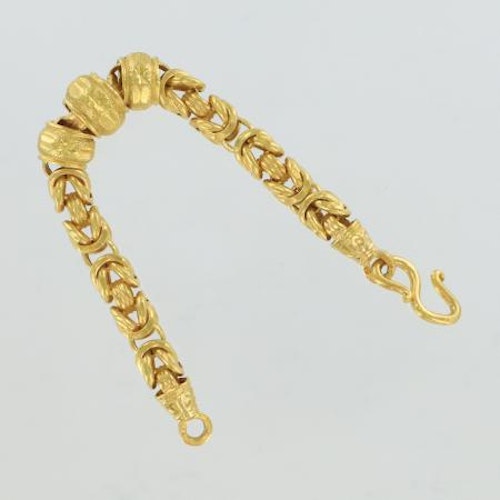 Thai gold bracelet, 5 Baht 75,8 G 23K - 20 cm
