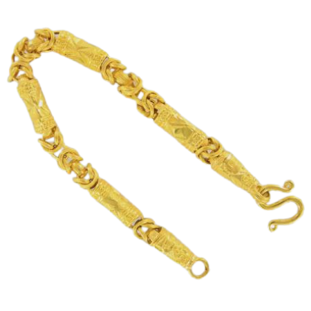 Thai gold bracelet, 1 Baht 15,2 G, 15 cm long