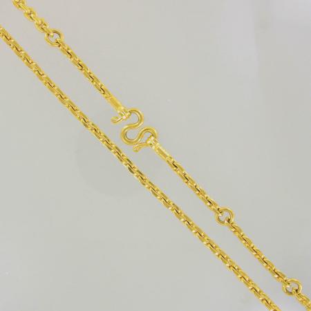 Thai gold necklace, 10 Baht, 23K, 151,8 g, 71,5 cm