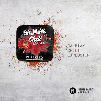 Salmiak Chili Explosion- plåtask